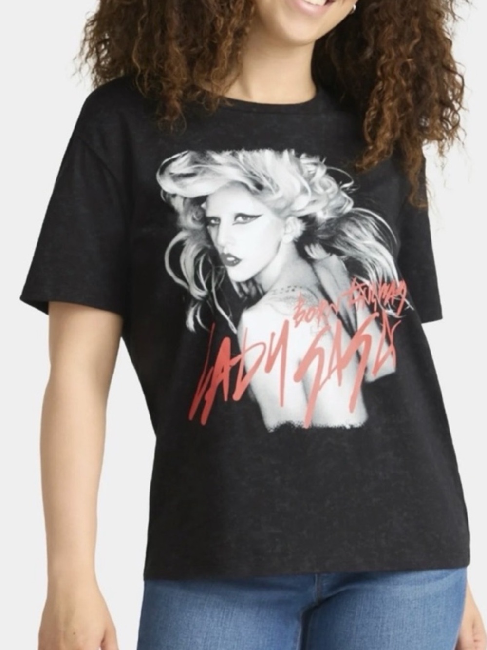 Lady Gaga Black Graphic Tee: Born This Way : Mayhem: women size medium